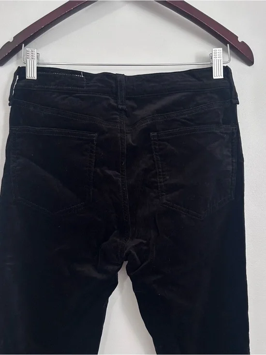 Rag & Bone Black Dojo Velvet Pant 27 - Picture 7 of 16